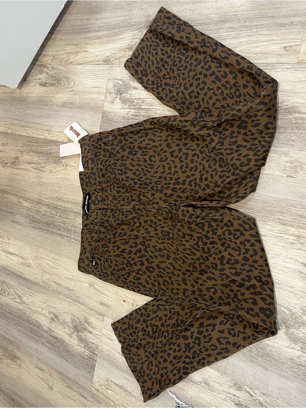 Leopard Straight Leg Jeans